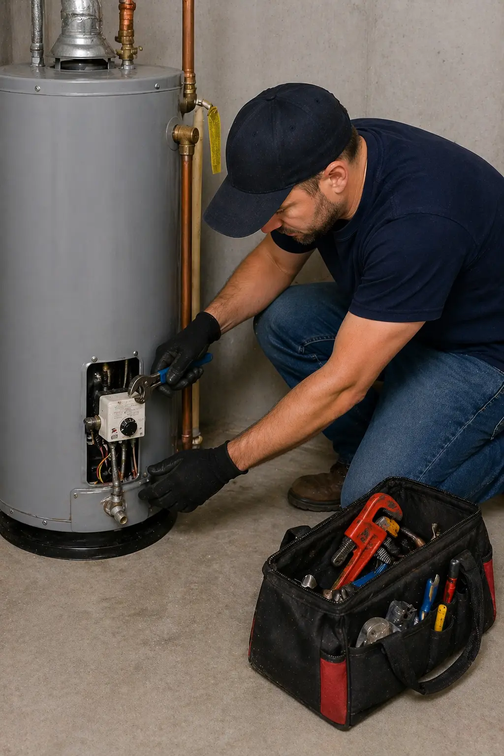 Water heater repair and inspection in Huntsville